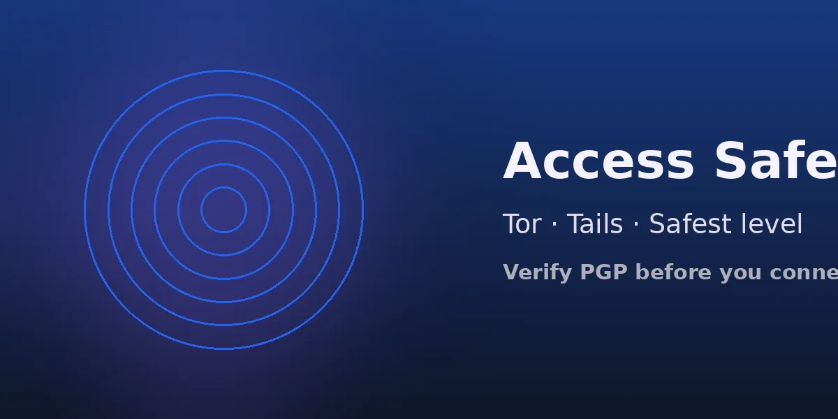 How to access Torzon link safely 2026 — Tor Browser, PGP and verified onion